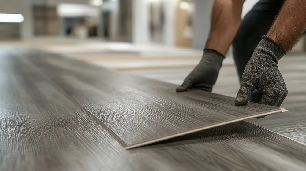 Verlegung von dunklem Laminatboden in professioneller Handwerksarbeit – hochwertiger Bodenbelag in Ahrweiler und Umgebung